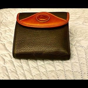 Dooney & Bourke Vintage Black and Chestnut Wallet